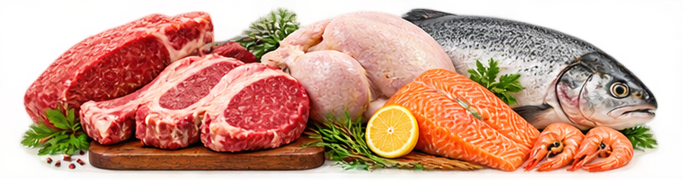 Ət, Toyuq və Balıq