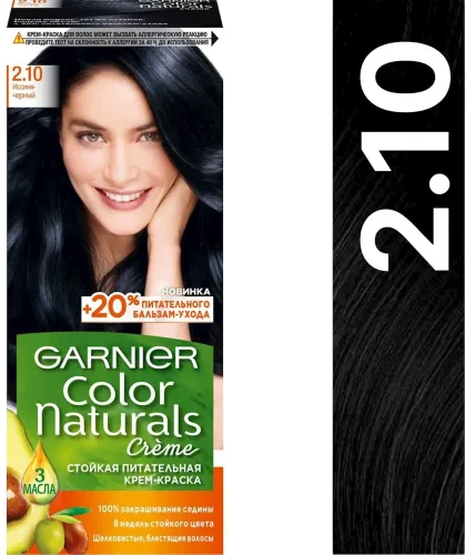 Стойкая крем-краска для волос Color Naturals оттенок 2.10 Черный опал