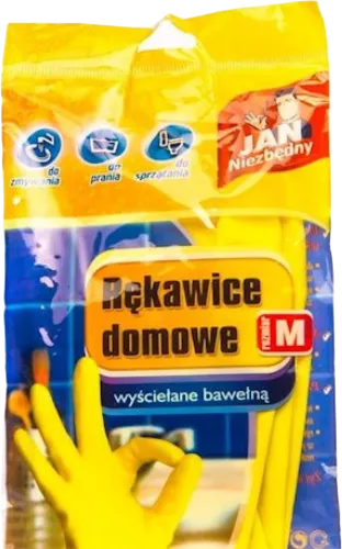 Məişət əlcəyi niezbedny M ölçülü 1 cüt lateks sarı