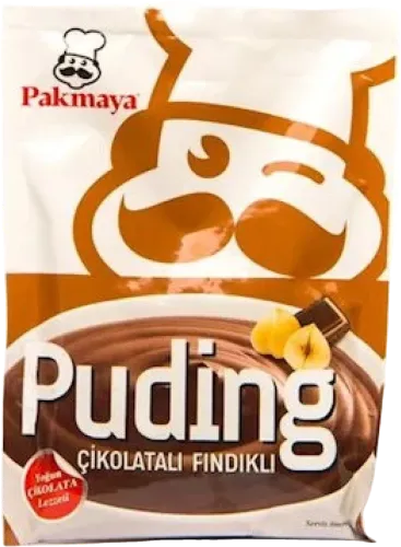 Pudding chocolate with hazelnut