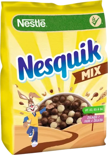 Quru səhər yeməyi Nesquik Mix şokoladlı toplar