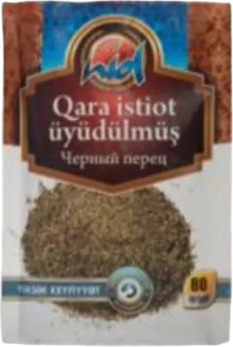 Qara üyüdülmüş istiot 