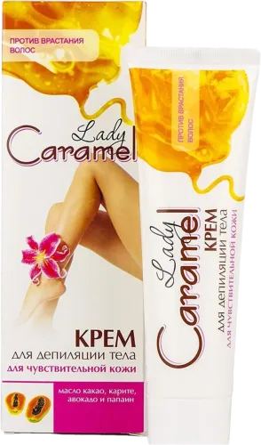 Krem Caramel həssas dəri depilyasiyası üçün