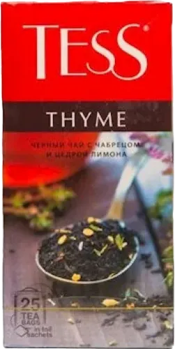  Thyme Black Tea with Lemon and Thyme Flavor 25 sachet