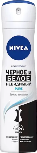 Dezodorant-antiperspirant Pure Qara və Ağ Görünməz