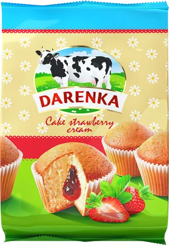 Çiyələkli keks Konfirom