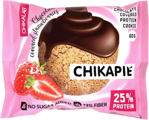 Peçenye çiyələk ilə şəkərsiz protein