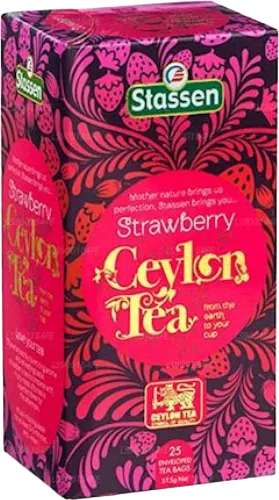 Qara çay Çiyələk ilə CeylonTea