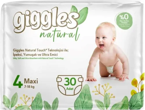 Подгузники Natural двойная упаковка макси N4 7