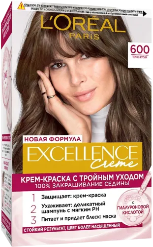 Saç boyası krem-boya üçqat qayğı ilə Loreal Paris N600