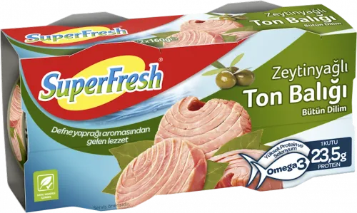 Ton balığı Superfresh zeytun yağı ilə