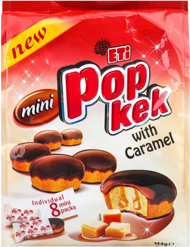 Kekslər Pop Kek Mini Karamel
