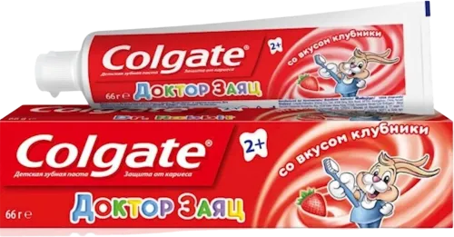 Diş pastası uşaqlar üçün Doktor Dovşan" ciyələkli