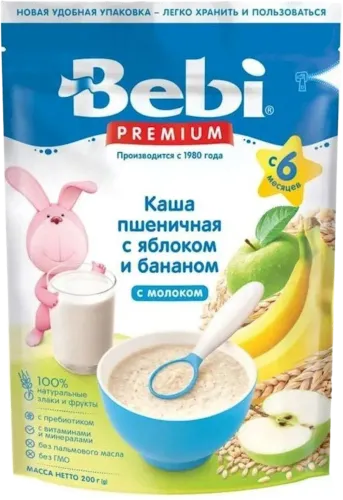  Premium Milk Porridge Wheat with Apple and Banana from 6 month