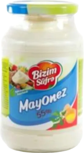 Mayonez şüşə bankda