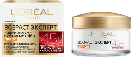 Üz kremi L'Oréal Paris Yaş mütəxəssisi 45+ SPF 20 liftinq-qulluq
