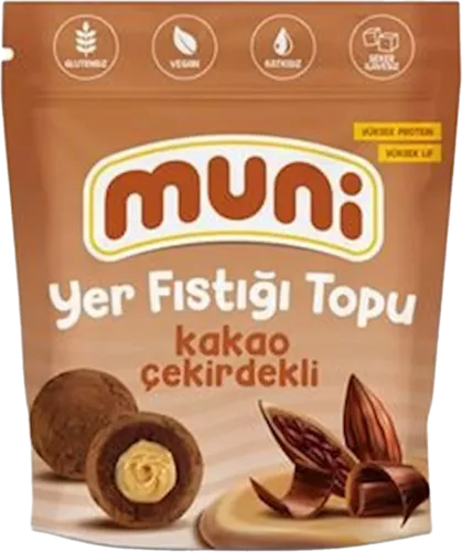 Шарики с арахисом и какао с высоким содержанием белка без сахара