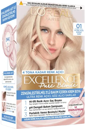 Saç boyası Loreal Excellence N01 super blond