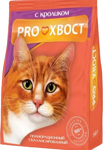 ProKhvost dry food for cats from 6 to 12 months with rabbit