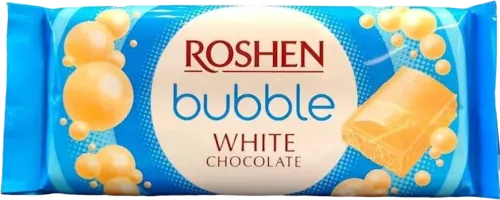 Porous white chocolate