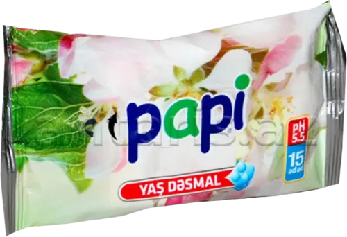 Wet wipes with floral scent 