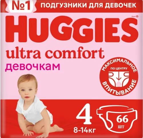 Ultra Comfort 4 Diapers for Girl