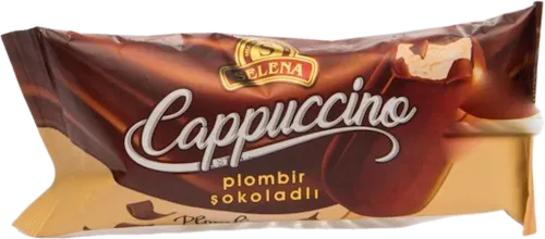 Dondurma çubuqlu Cappuccino şokoladlı