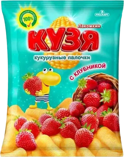 Kuzya Strawberry Flavored Corn Stick