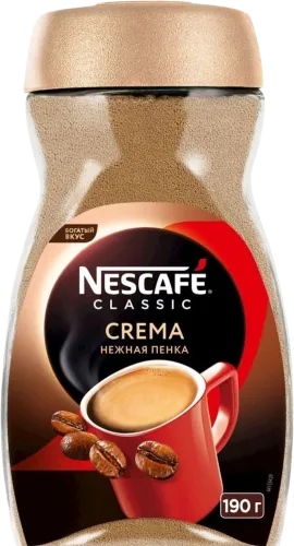 Həll olunan qəhvə Nescafe Classic Crema Crema