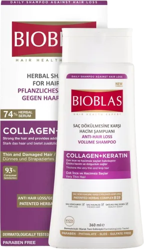 Şampun Collagen+Keratin Həcmin artırılması üçün