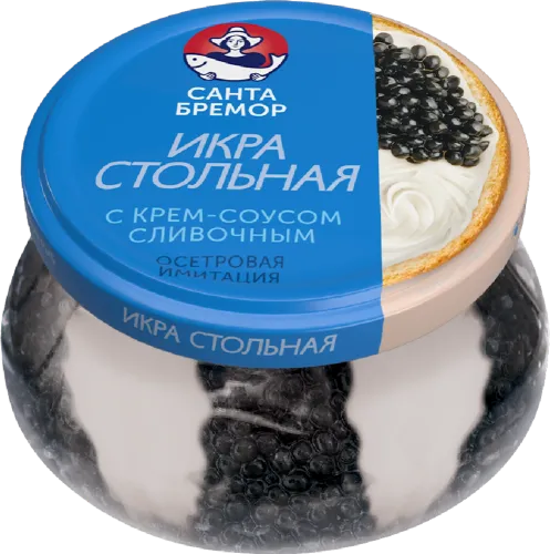 Table roe with creamy cream sauce Santa-Bremor