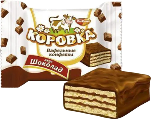Candies Rot Front Korovka waffle
