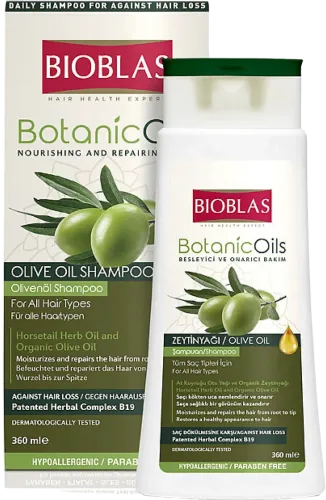 Şampun Botanic Oils Quru və Zədələnmiş Saçlar üçün Zeytun Yağı