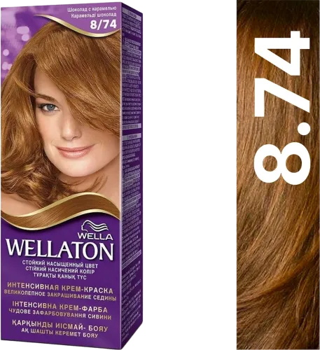 8/74 Chocolate with Caramel Hair Dye