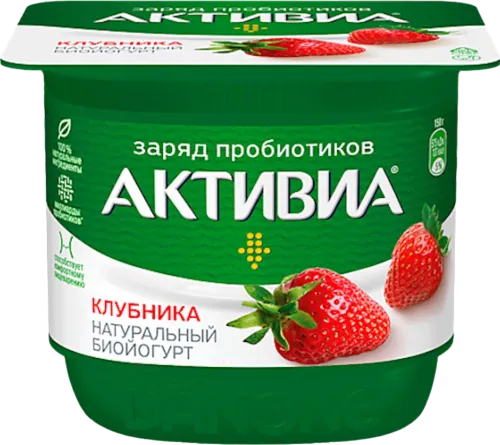 Йогурт со вкусом клубники