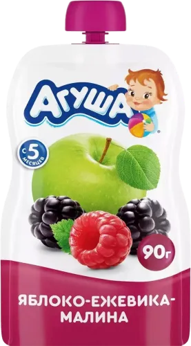 Agusha Baby Puree Apple-Blackberry-Raspberry