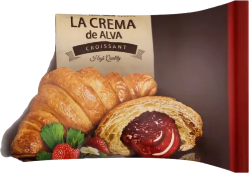 Kruassan çiyələk ilə