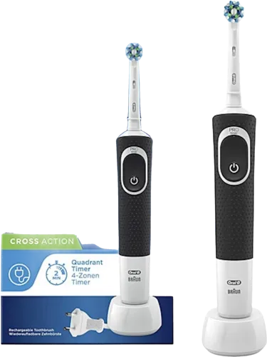 Elektrik diş fırçası D100 Vitality Cross Action Black
