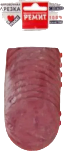 Kolbasa dilimləri Remit mal ətindən