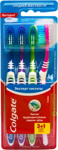 Diş fırçası Təmizlik ekspertı orta sərtlik 3+1