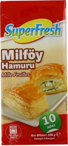 Dondurulmuş xəmir Mille-Feuille