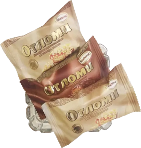 Konfet Отломи vafli və şokolad