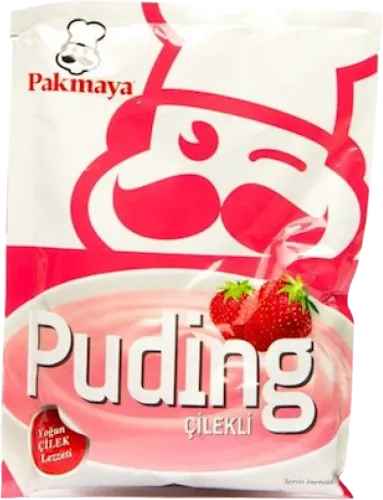 Pudinq çiyələkli