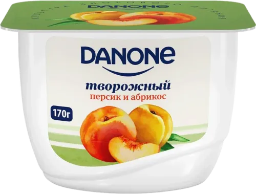 Yogurt with Cottage Cheese and Peach