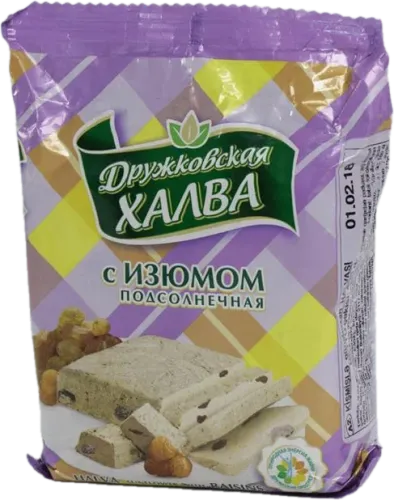 Druzhkovskaya Sunflower Halva with Grapes