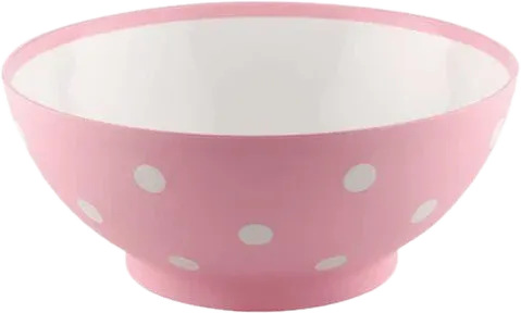 Small Serving Bowl – Pink Polka Dot