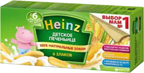 Детское печенье Heinz 6 злаков