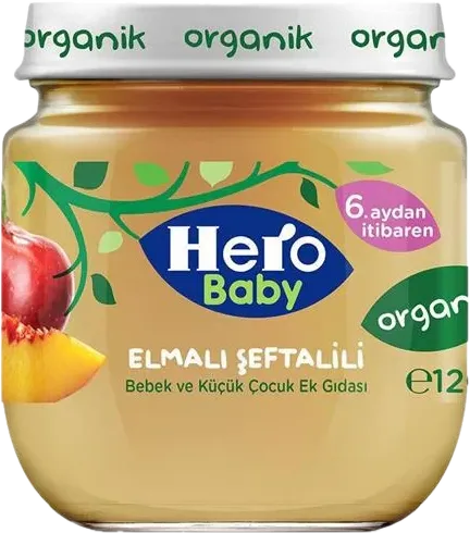 Orqanik alma-şaftalı püre