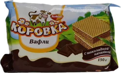 Korovka şokoladlı vaflı