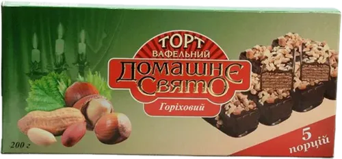 Вафельный торт ореховый